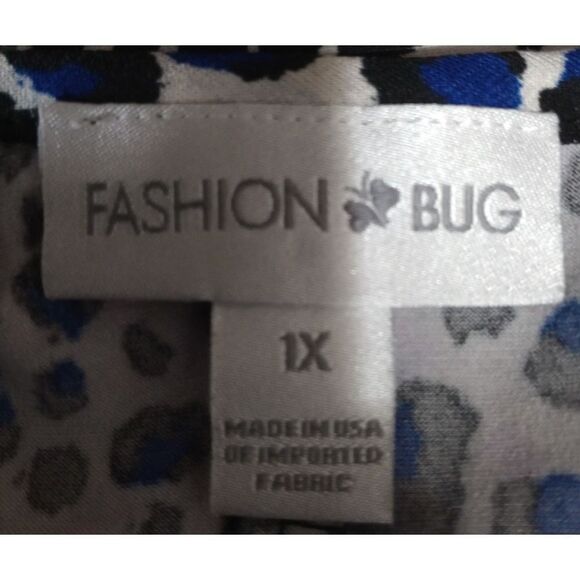 Fashion Bug Dress Ladies 1x Animal Print‎ 3/4 Sleeve Midi - Picture 5 of 7